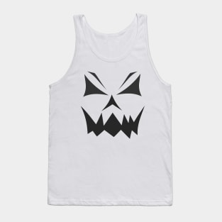 Pumpkin Smiley Face Crazy Halloween Pumpkin Jack-O Lantern - Toothy Grin - Scary Glow Smile Tank Top